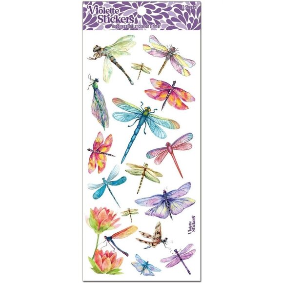 3 for $15 - Dragonfly Stickers - 2 NEW Sticker Sheets for Stationary &‎ More - Picture 1 of 5